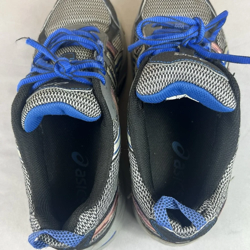 ASICS Gel Venture 5 Men's Size 9 Gray Blue Running Shoes Sneakers T5N3N Used